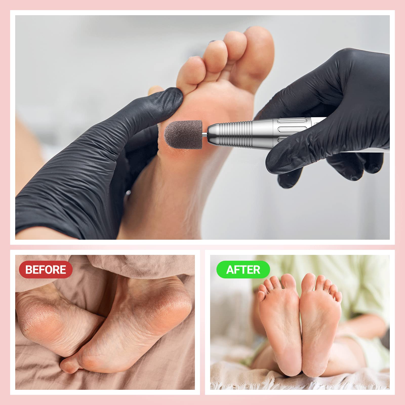 Nail Sanding Caps With A Rubber Mandrel Bit Brown-13mm - 图片4