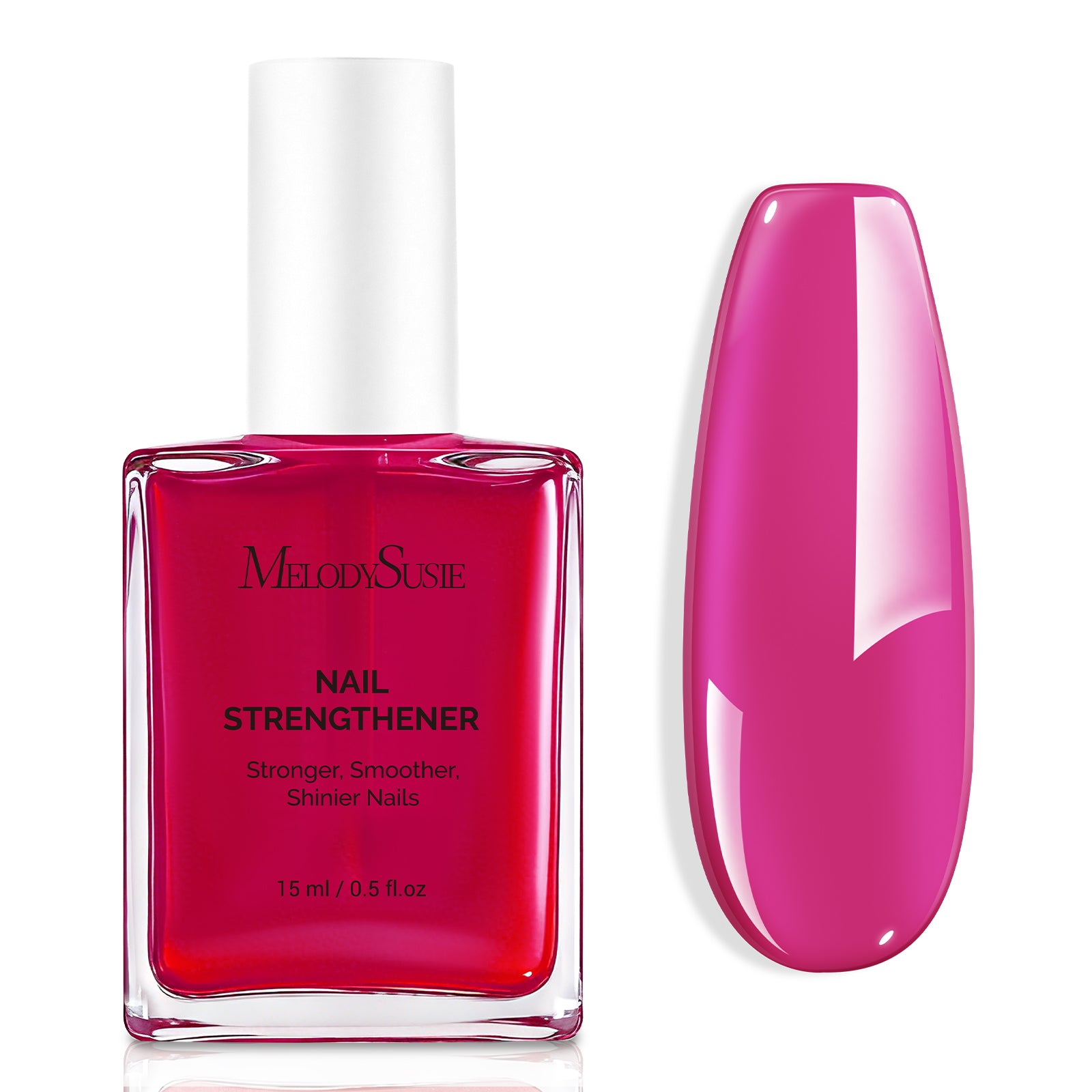 Nail Strengthener and Growth Treatment, 2-in-1 Ridge Filling Base Coat & Glossy Concealer Polish 15ml 0.5 Fl Oz - 图片11