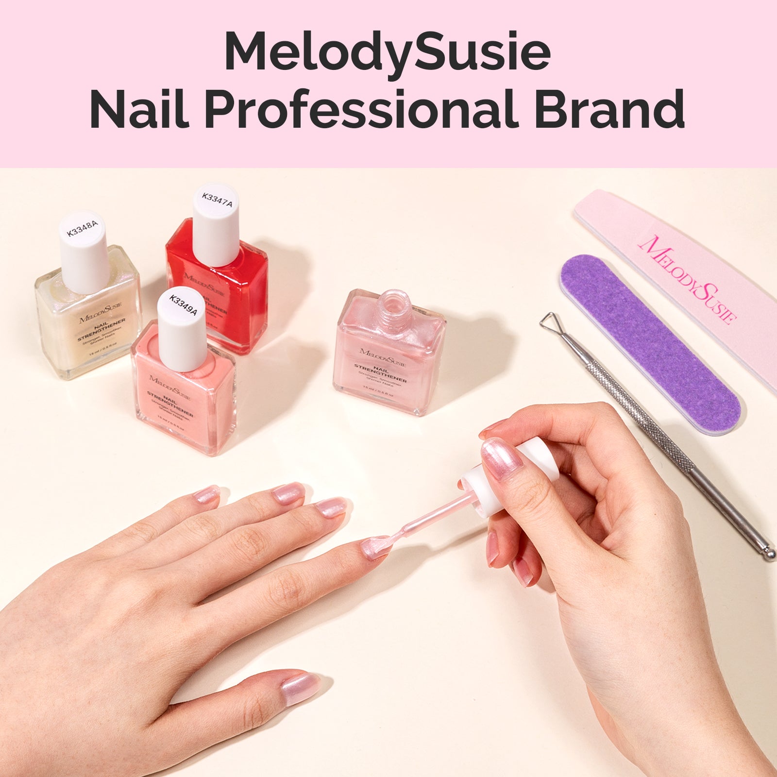 Nail Strengthener and Growth Treatment, 2-in-1 Ridge Filling Base Coat & Glossy Concealer Polish 15ml 0.5 Fl Oz - 图片8