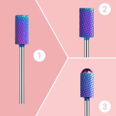 New Colorful Tungsten Carbide Nail Drill Bits Set (10pcs)