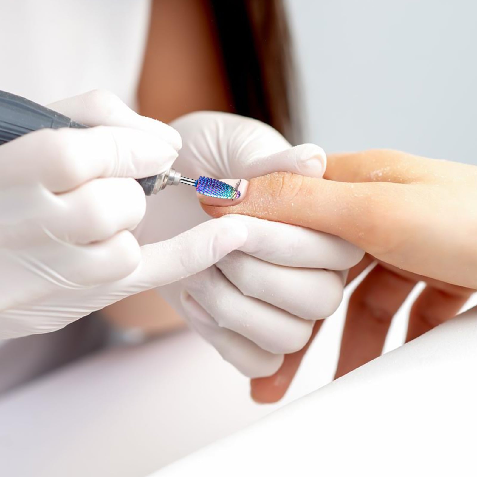 New Colorful Tungsten Carbide Nail Drill Bits Set (10pcs) - 图片5