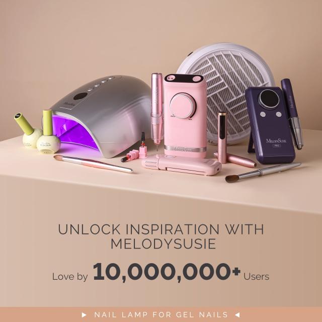 New Upgraded P-PLUS30GT Rechargeable Cordless UV/LED Nail Lamp - Pink