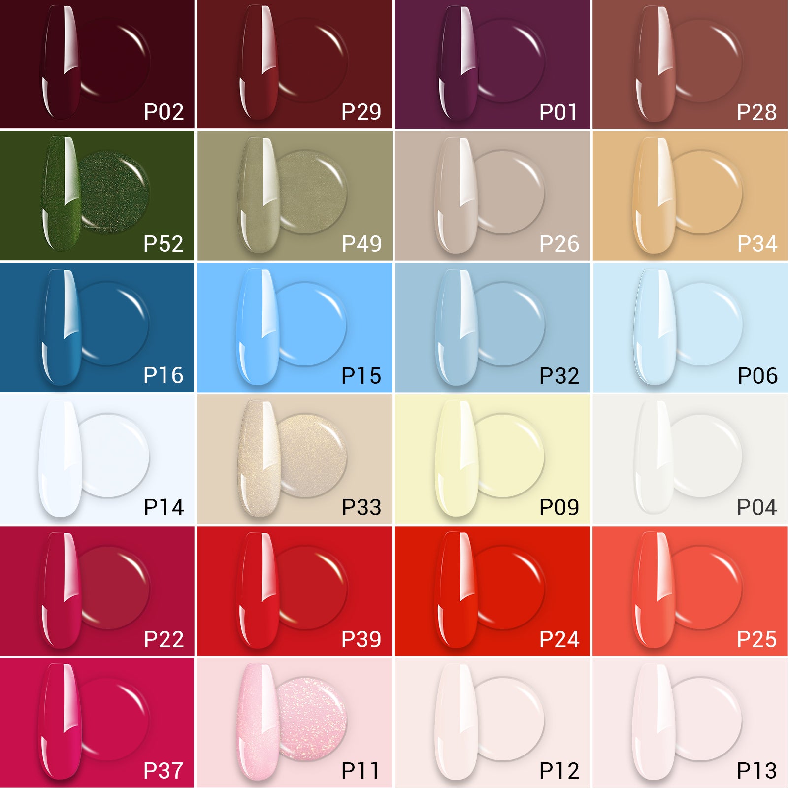 New Year Fleurwee 15ml Gel Nail Polish Gift Box - 24 Colors - 图片2