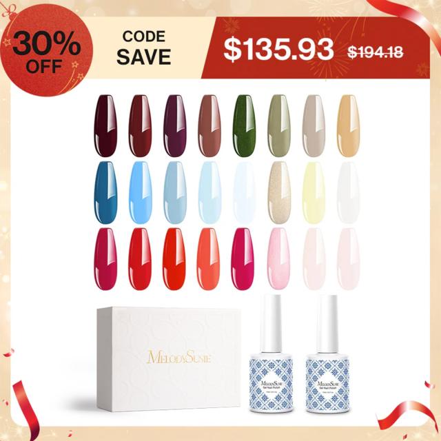 New Year Fleurwee 15ml Gel Nail Polish Gift Box - 24 Colors