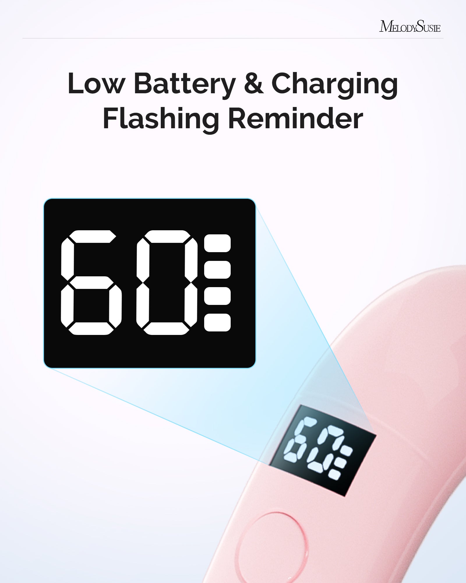 P-ART01A Rechargeable LED/UV Nail Lamp - Pink - 图片5