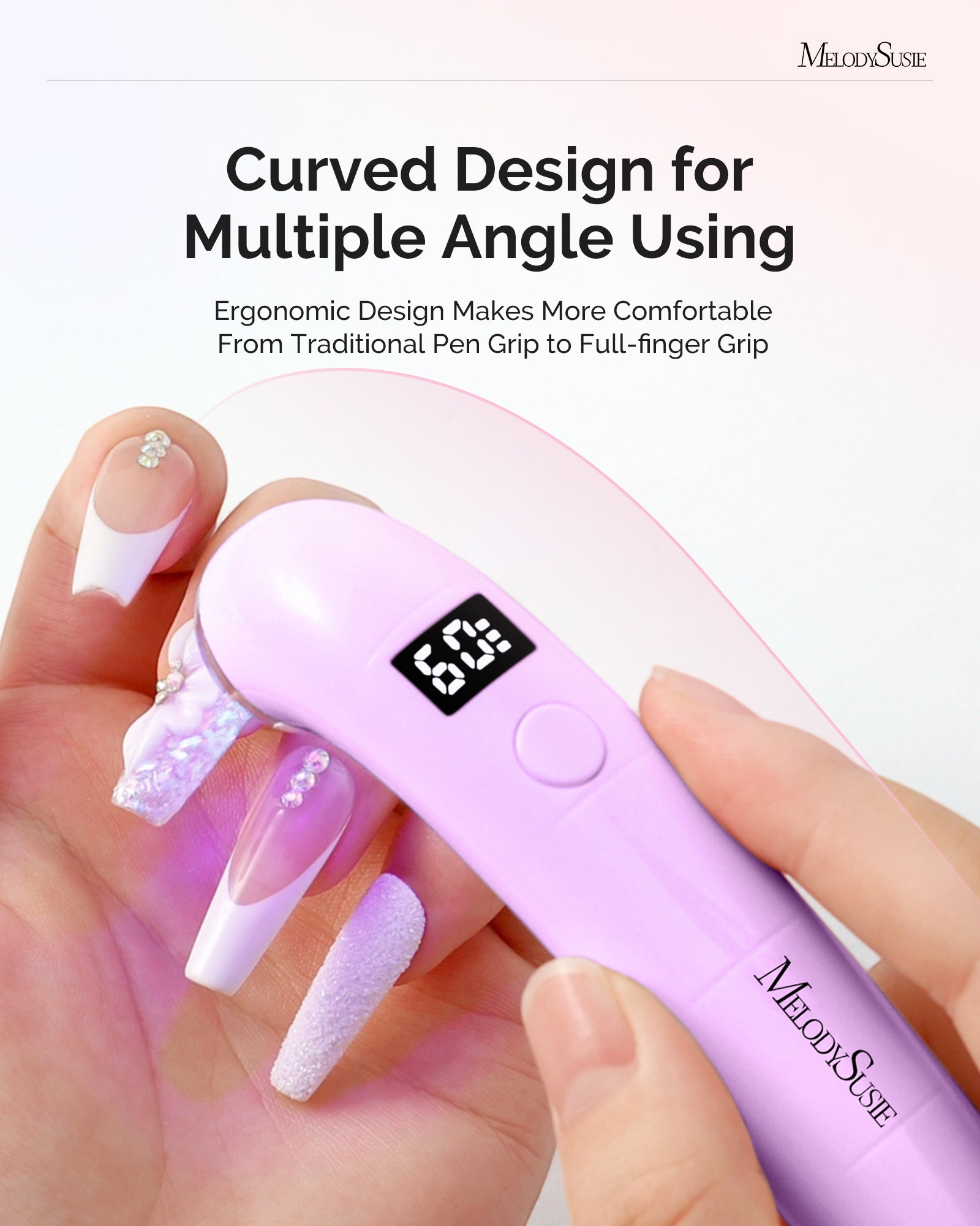 P-ART01A Rechargeable LED/UV Nail Lamp - Purple - 图片2