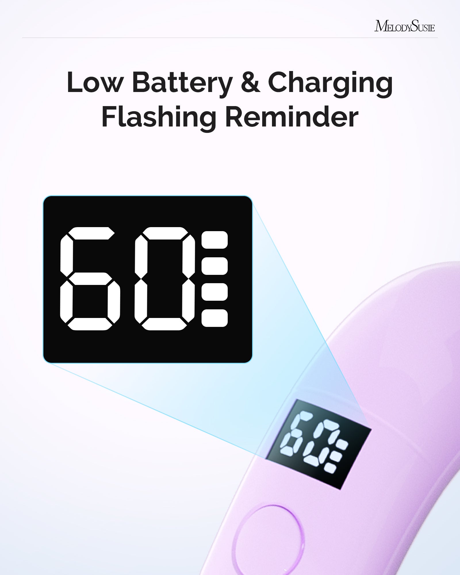 P-ART01A Rechargeable LED/UV Nail Lamp - Purple - 图片5