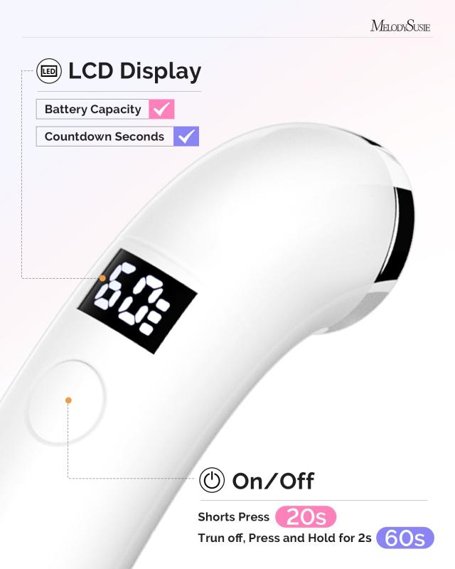 P-ART01A Rechargeable LED/UV Nail Lamp - White