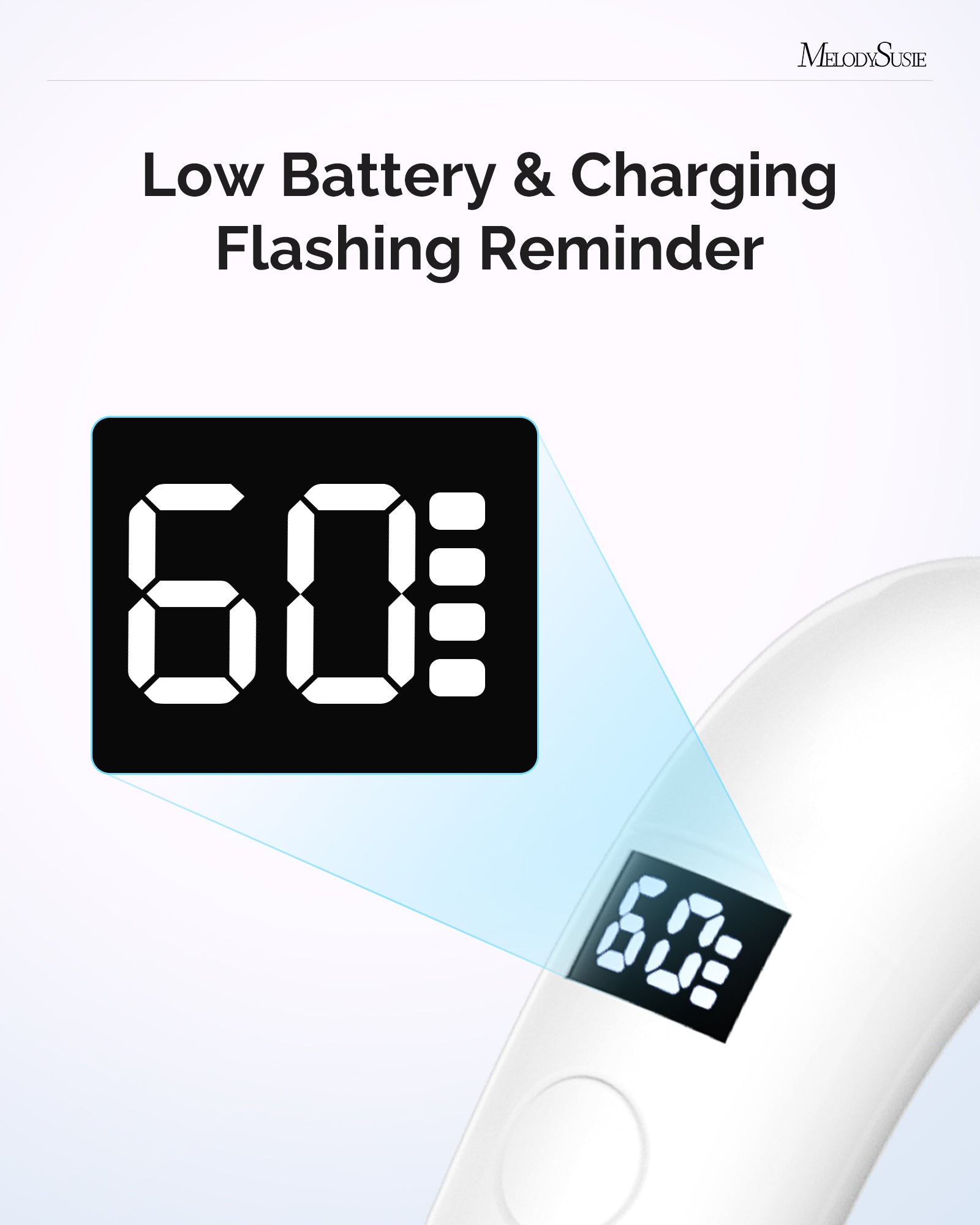 P-ART01A Rechargeable LED/UV Nail Lamp - White - 图片5