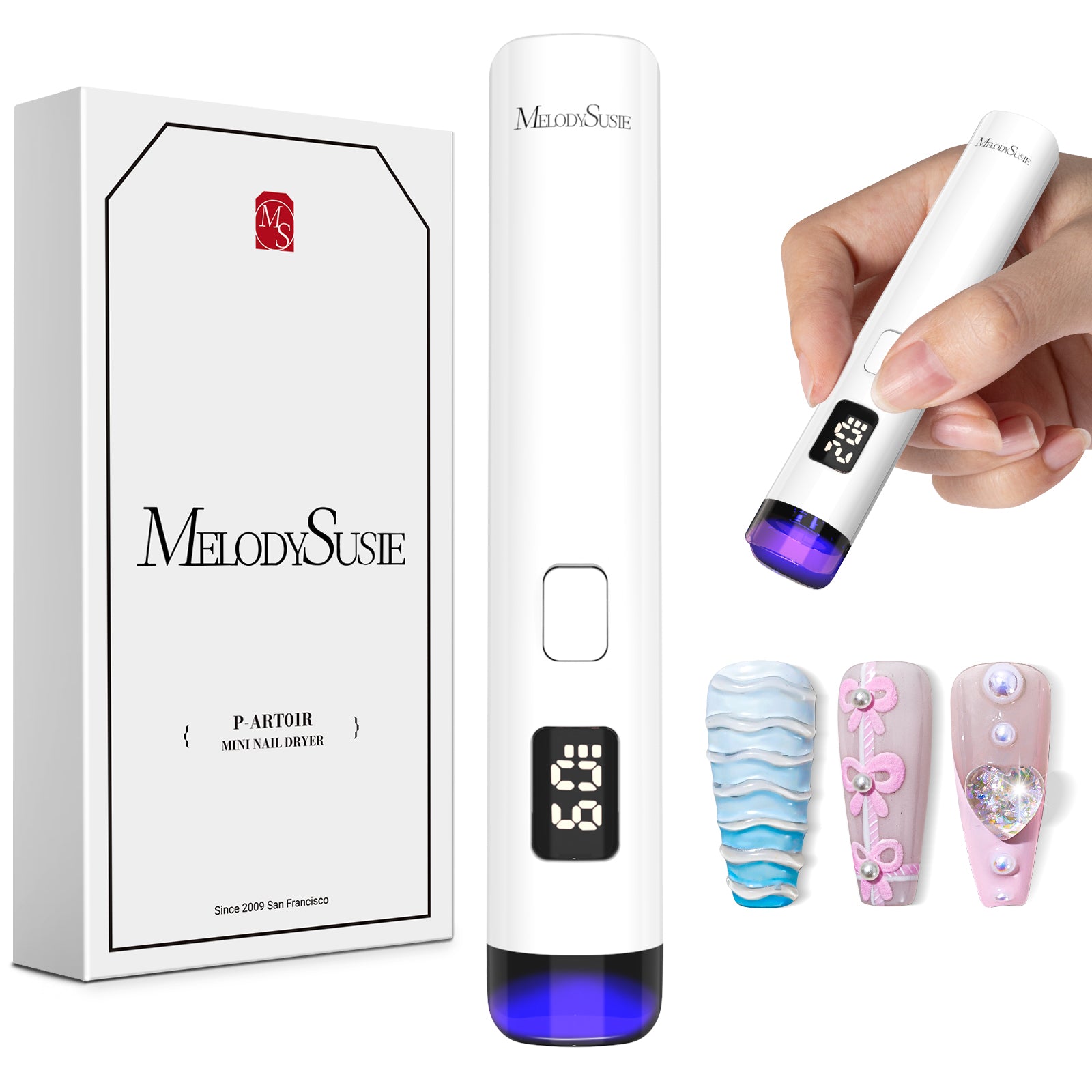 P-Art01R Rechargeable Mini LED/UV Nail Art Lamp