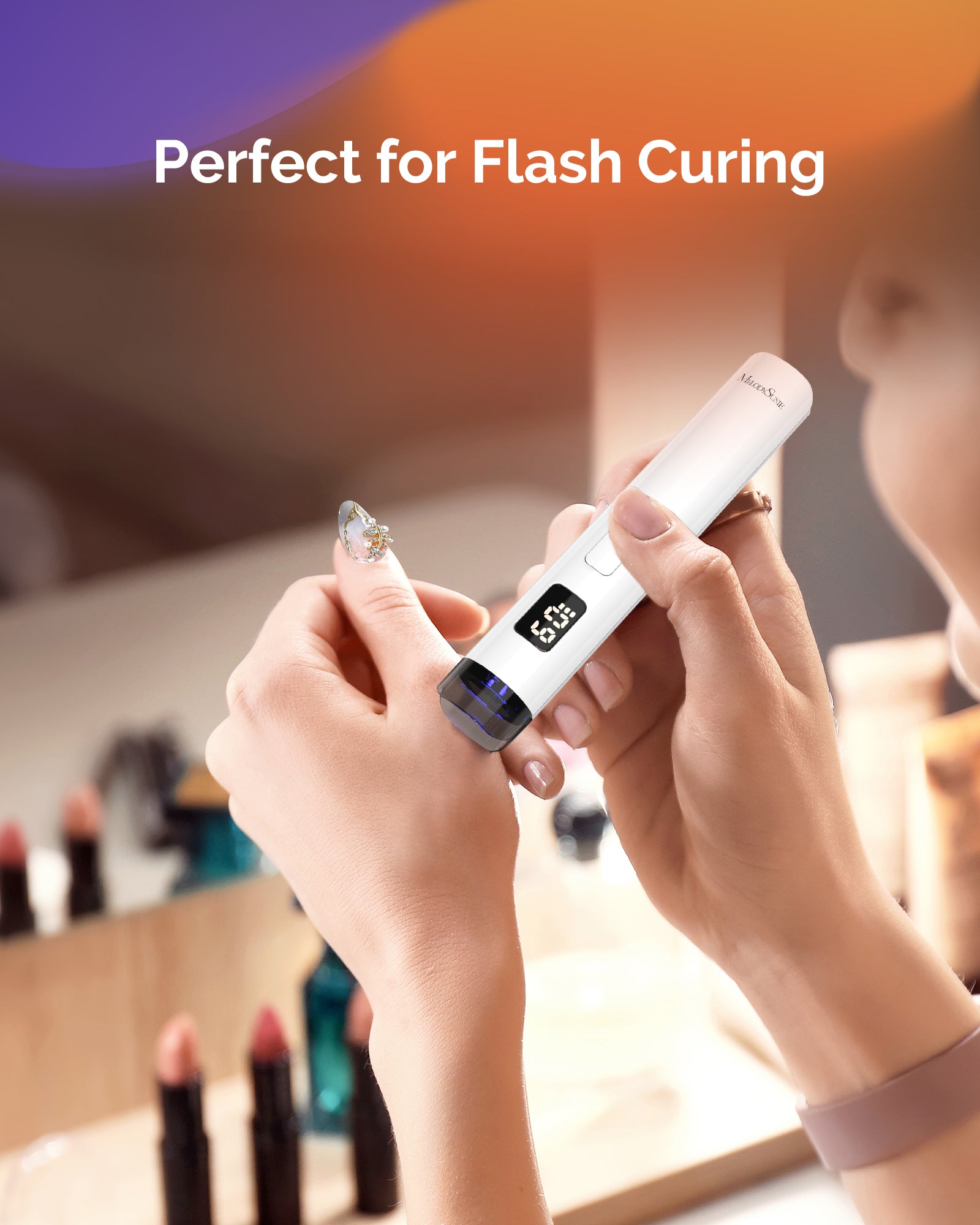 P-Art01R Rechargeable Mini LED/UV Nail Art Lamp - 图片6