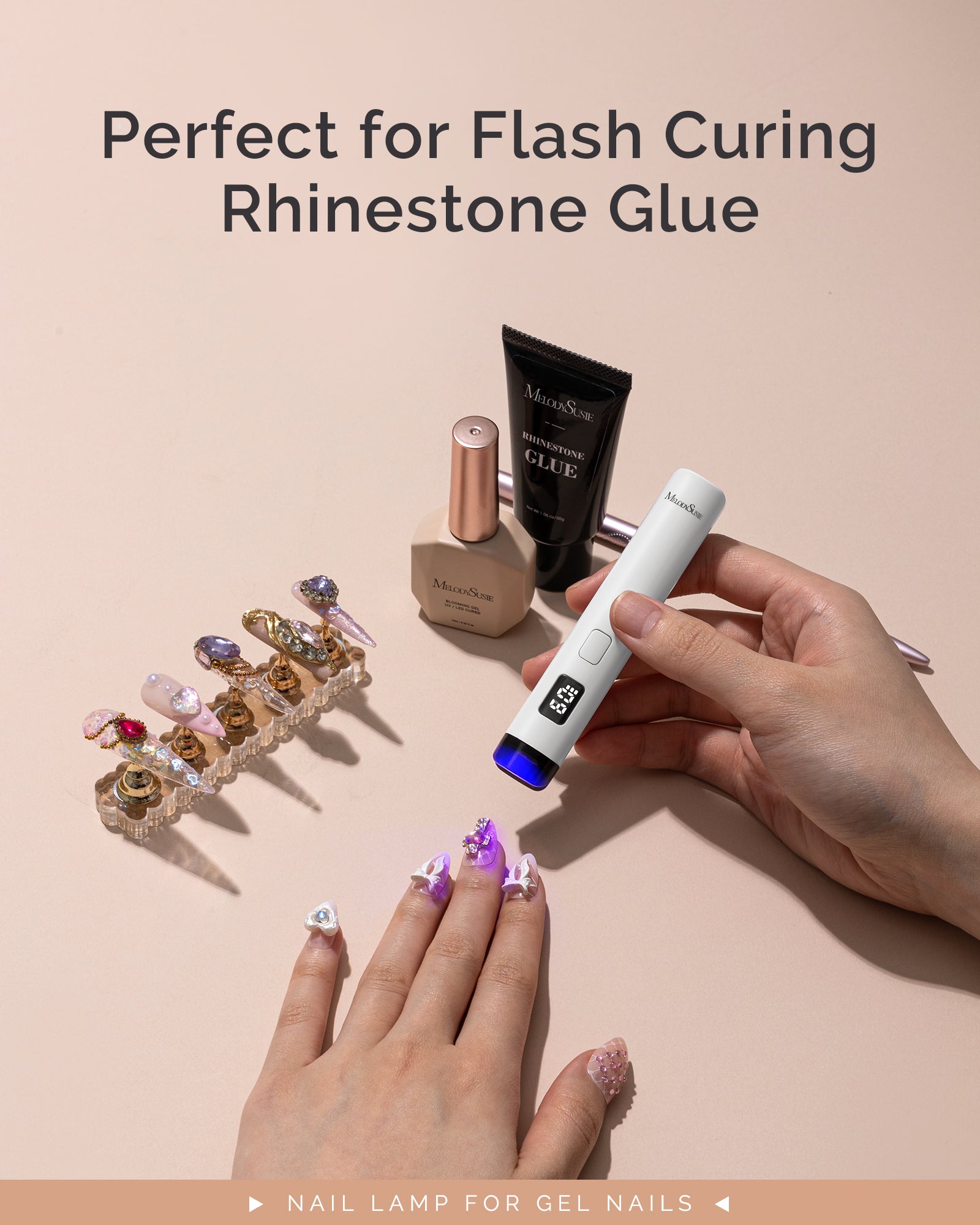 P-Art01R Rechargeable Mini LED/UV Nail Art Lamp - 图片8