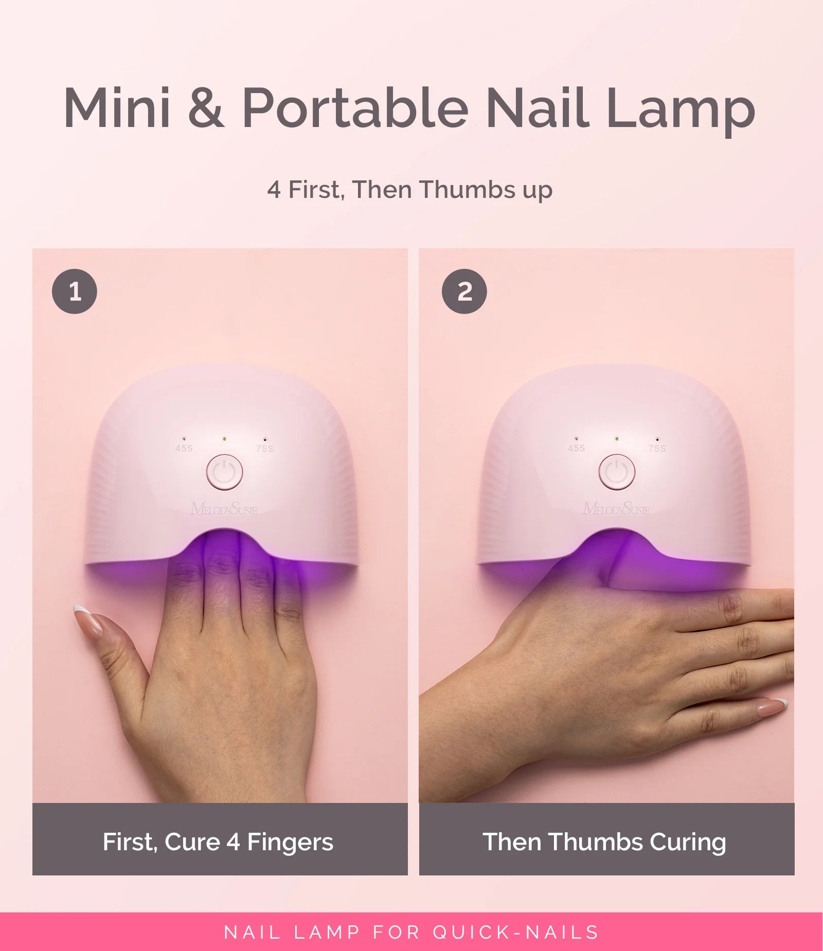 P-ART06G Rechargeable & Cordless LED/UV Nail Lamp - 图片3