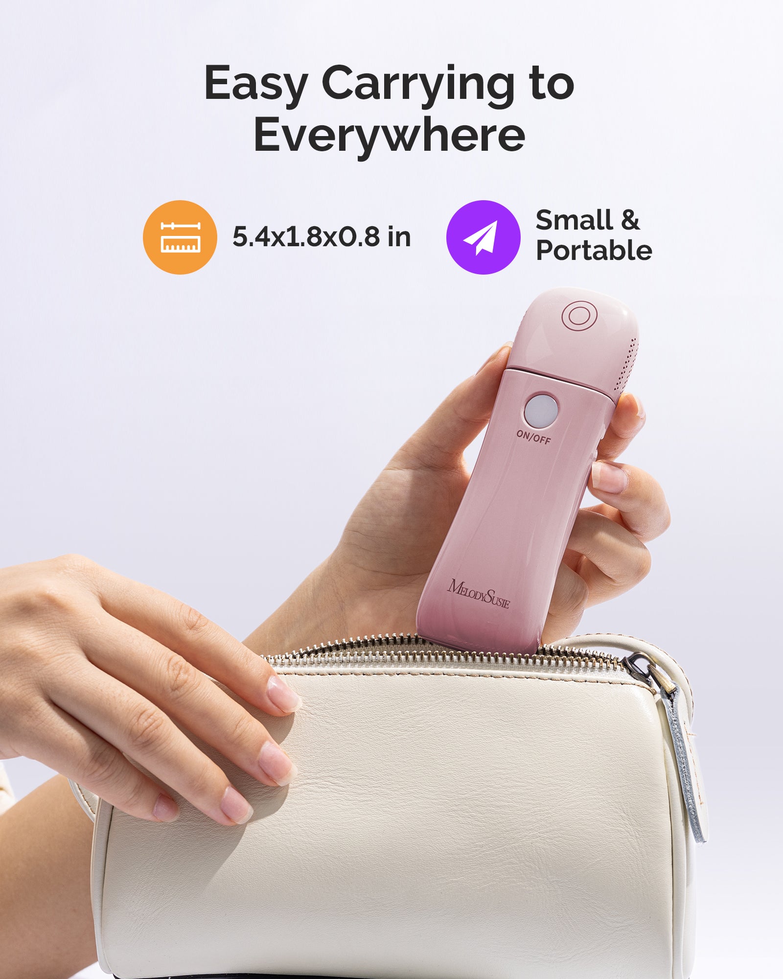 P-ART09F Foldable & Standable 2-in-1 Design LED/UV Nail Lamp - Pink - 图片9