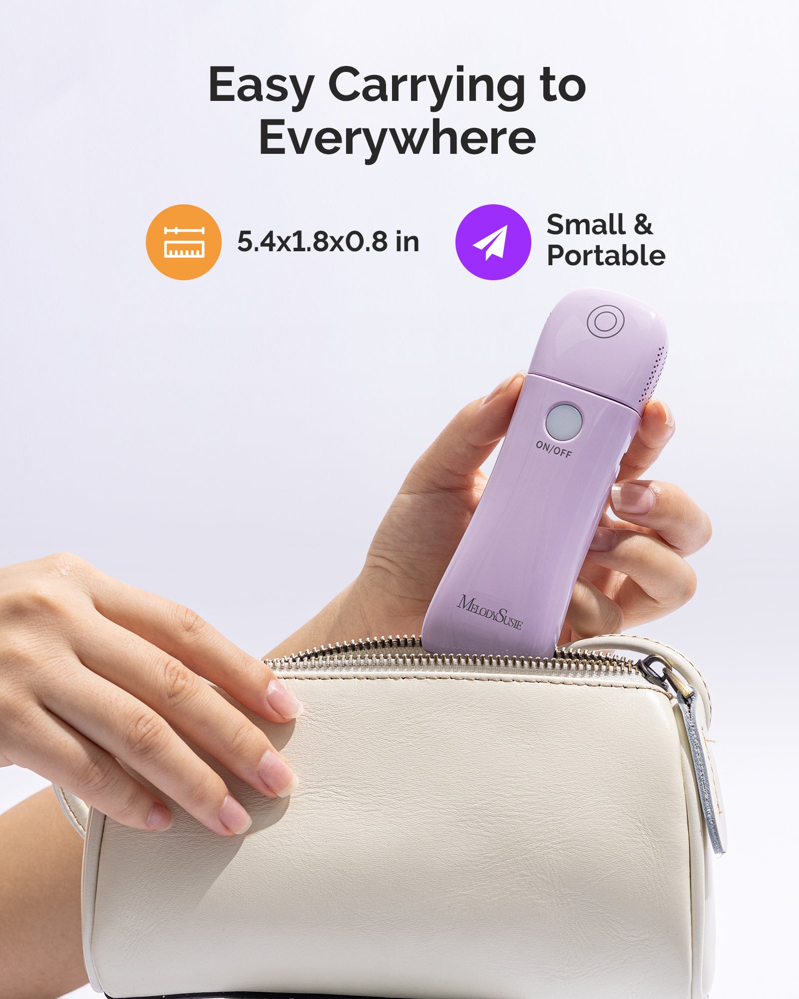 P-ART09F Foldable & Standable 2-in-1 Design LED/UV Nail Lamp - Purple - 图片7