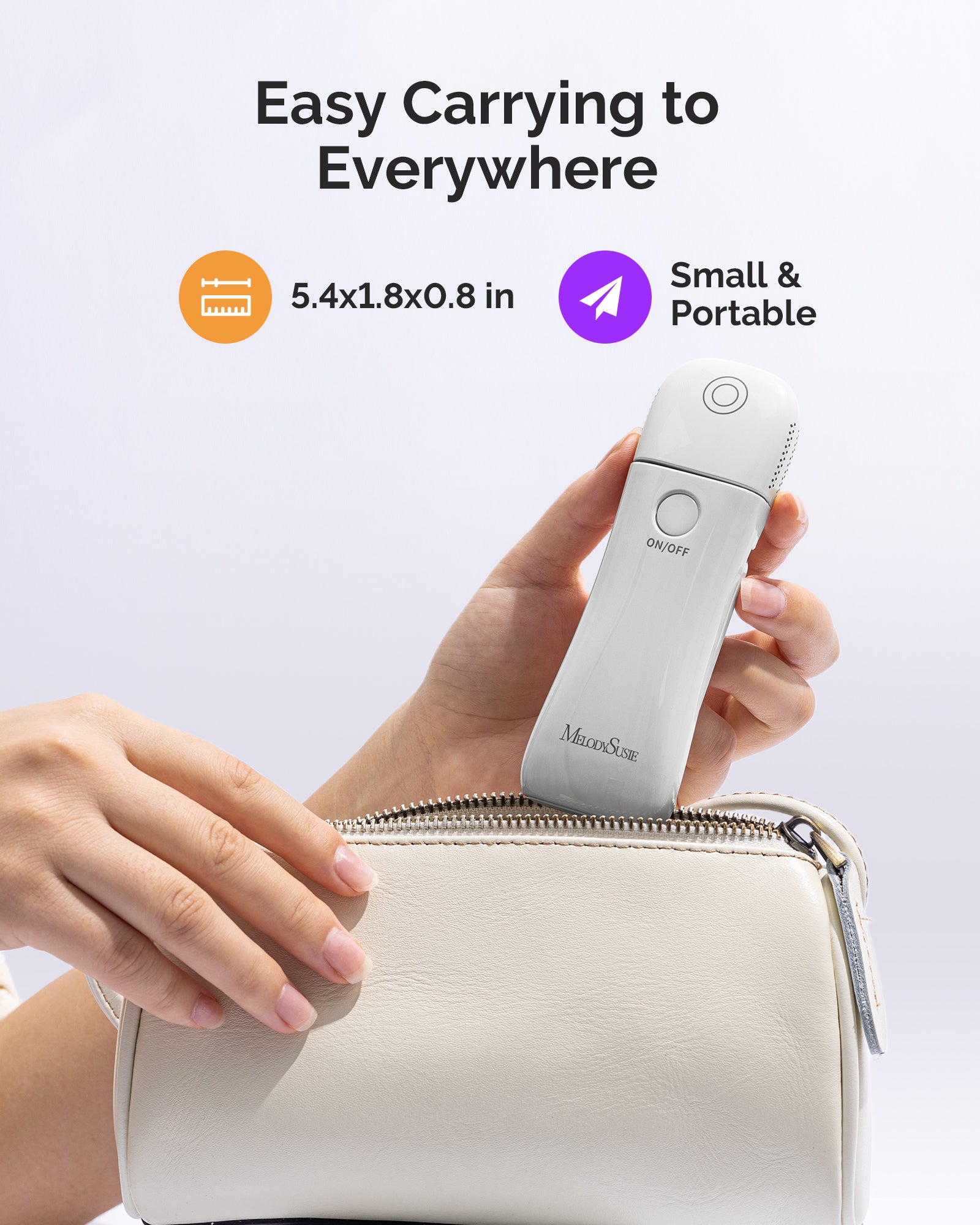 P-ART09F Foldable & Standable 2-in-1 Design LED/UV Nail Lamp - White - 图片7