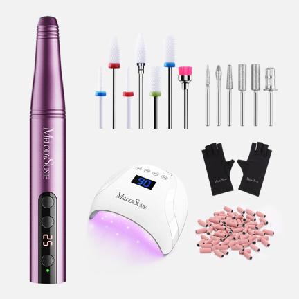 PC180F Portable Rechargeable Nail Drill 25,000RPM - Advanced Kit