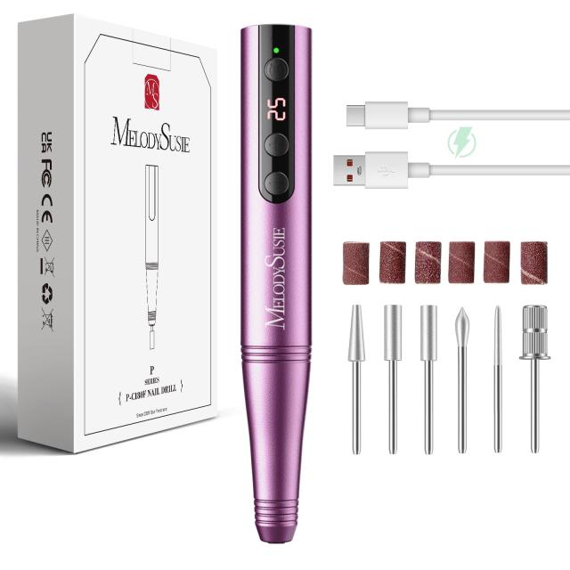 PC180F Portable Rechargeable Nail Drill 25,000RPM - Beginner Kit