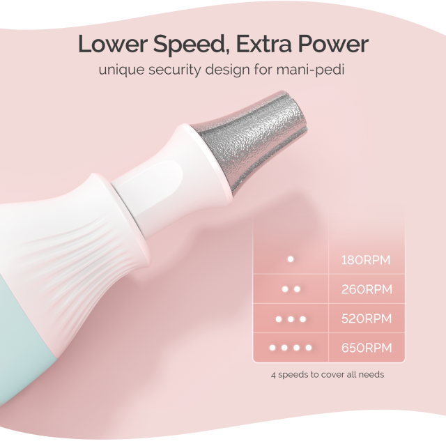 PS1(PC500D) Manicure & Pedicure Nail Drill Kit 650RPM