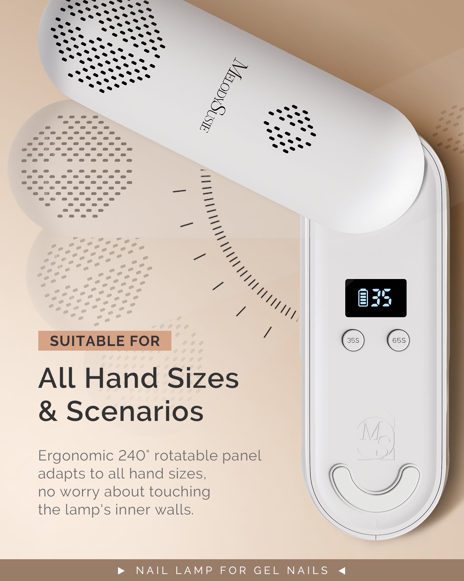 P-Plus20F Innovative UV Protection Rechargeable UV/LED Nail Lamp - 图片7