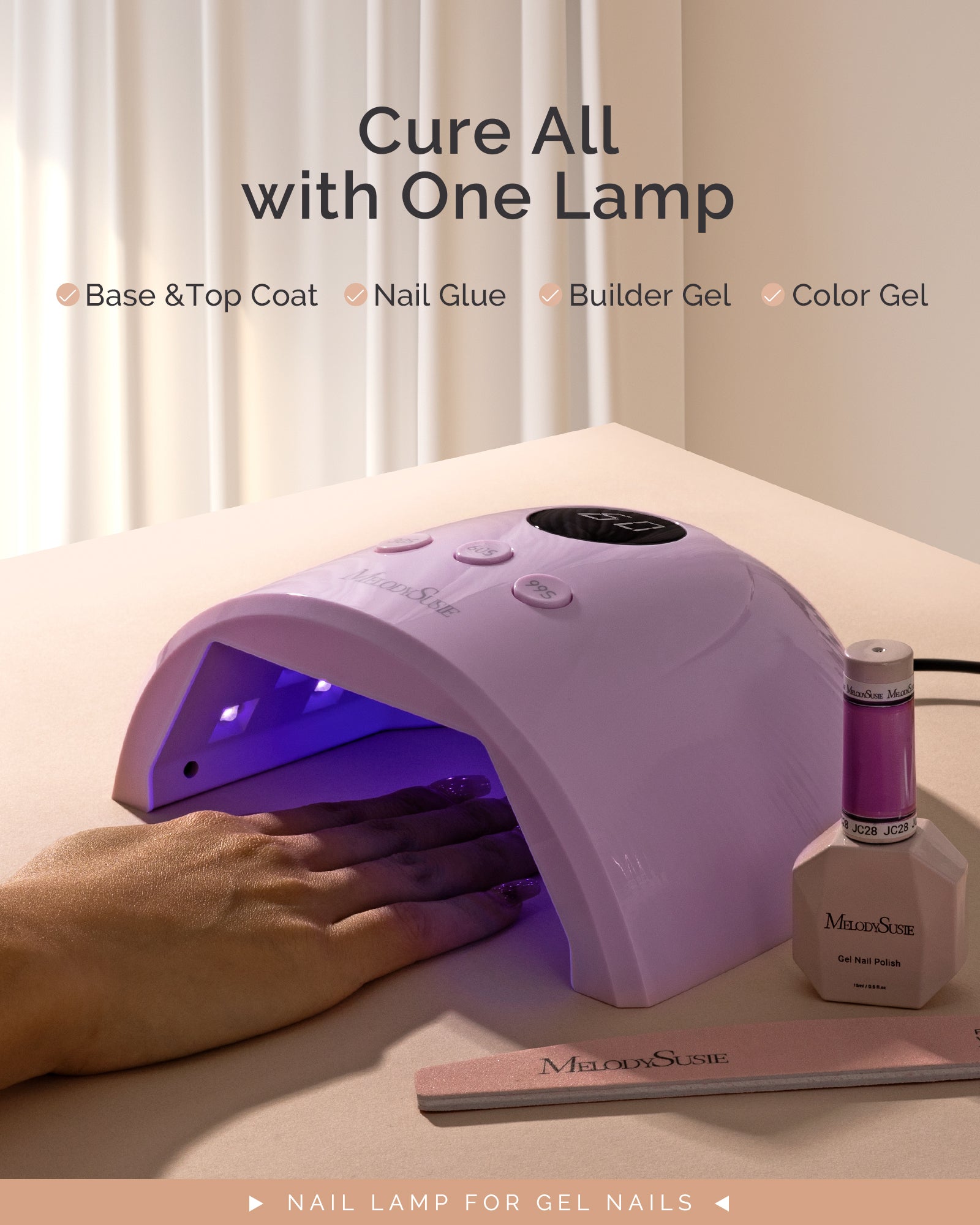 P-PLUS30F UV/LED Nail Lamp - Purple - 图片5