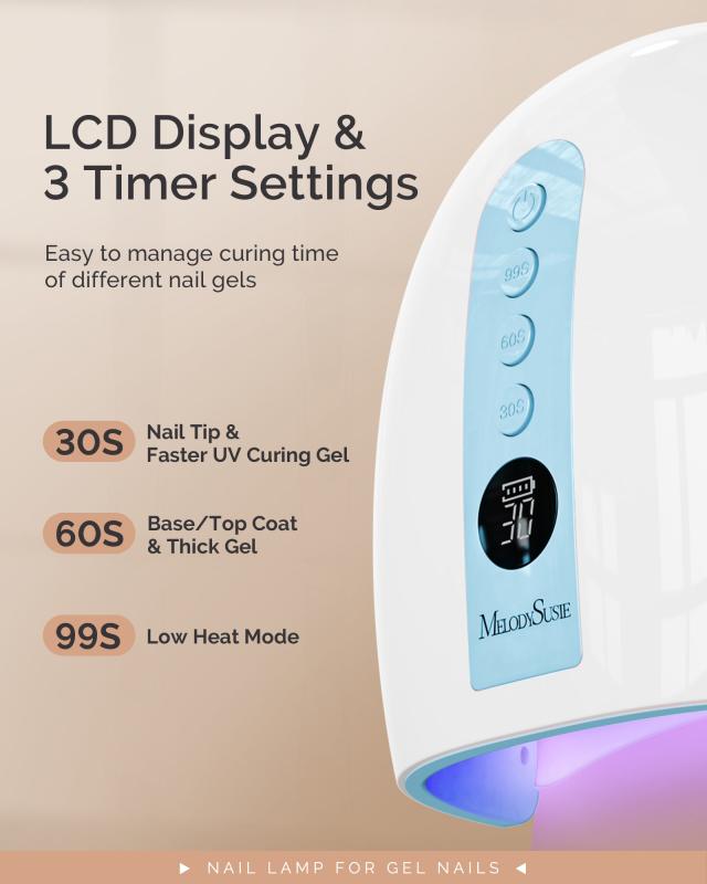 P-PLUS30G Rechargeable Cordless UV/LED Nail Lamp - Blue