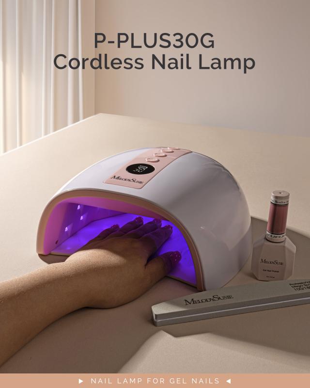 P-PLUS30G Rechargeable Cordless UV/LED Nail Lamp - Pink