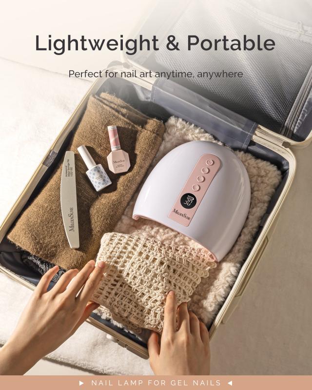P-PLUS30G Rechargeable Cordless UV/LED Nail Lamp - Pink