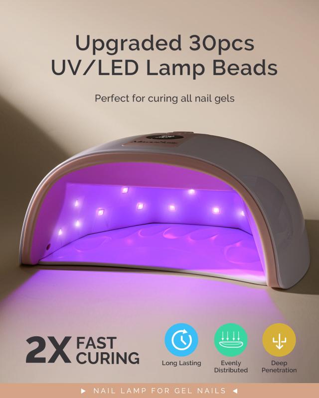P-PLUS30G Rechargeable Cordless UV/LED Nail Lamp with UV Glove