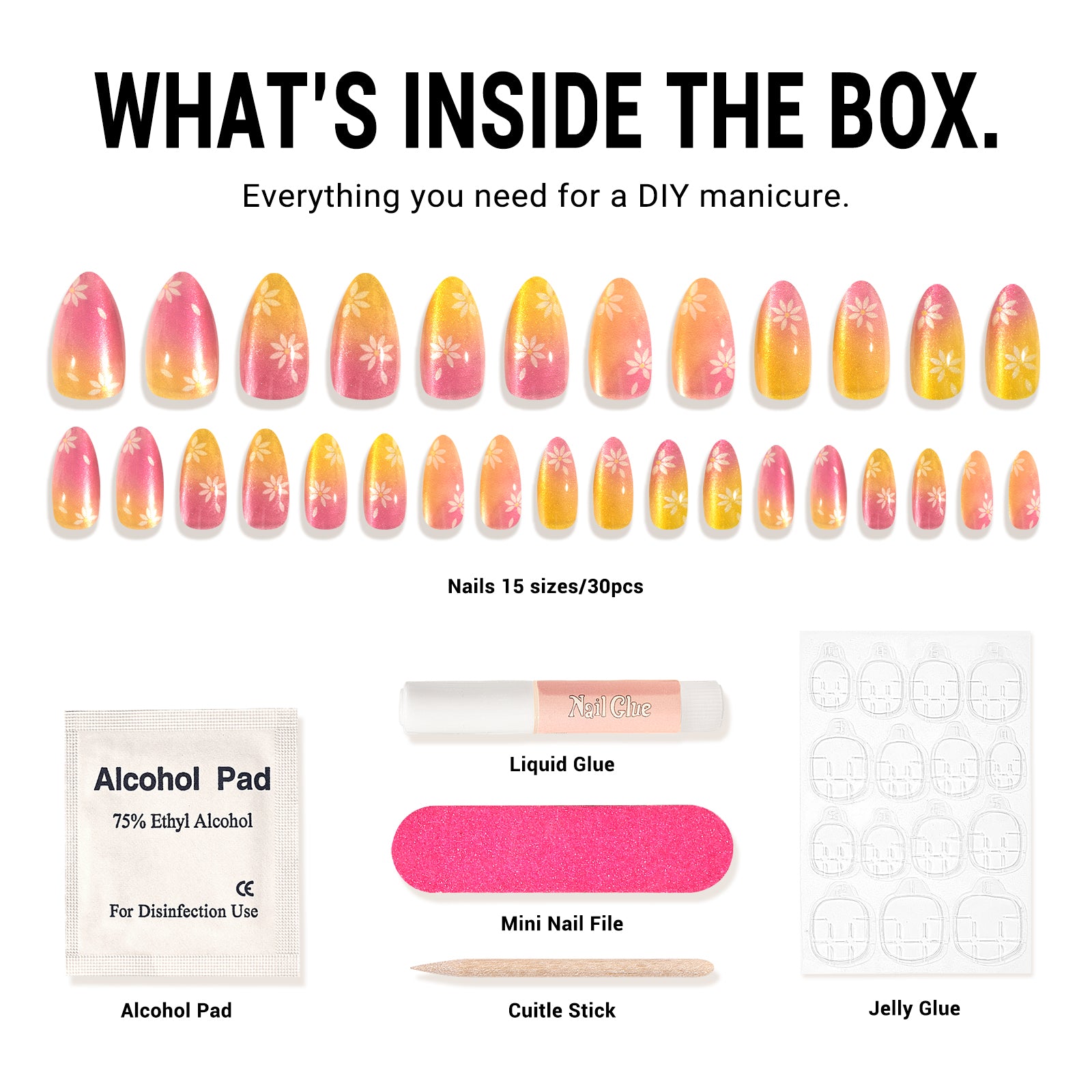 Passion Flowers Press On Nails Kit - US ONLY - 图片5