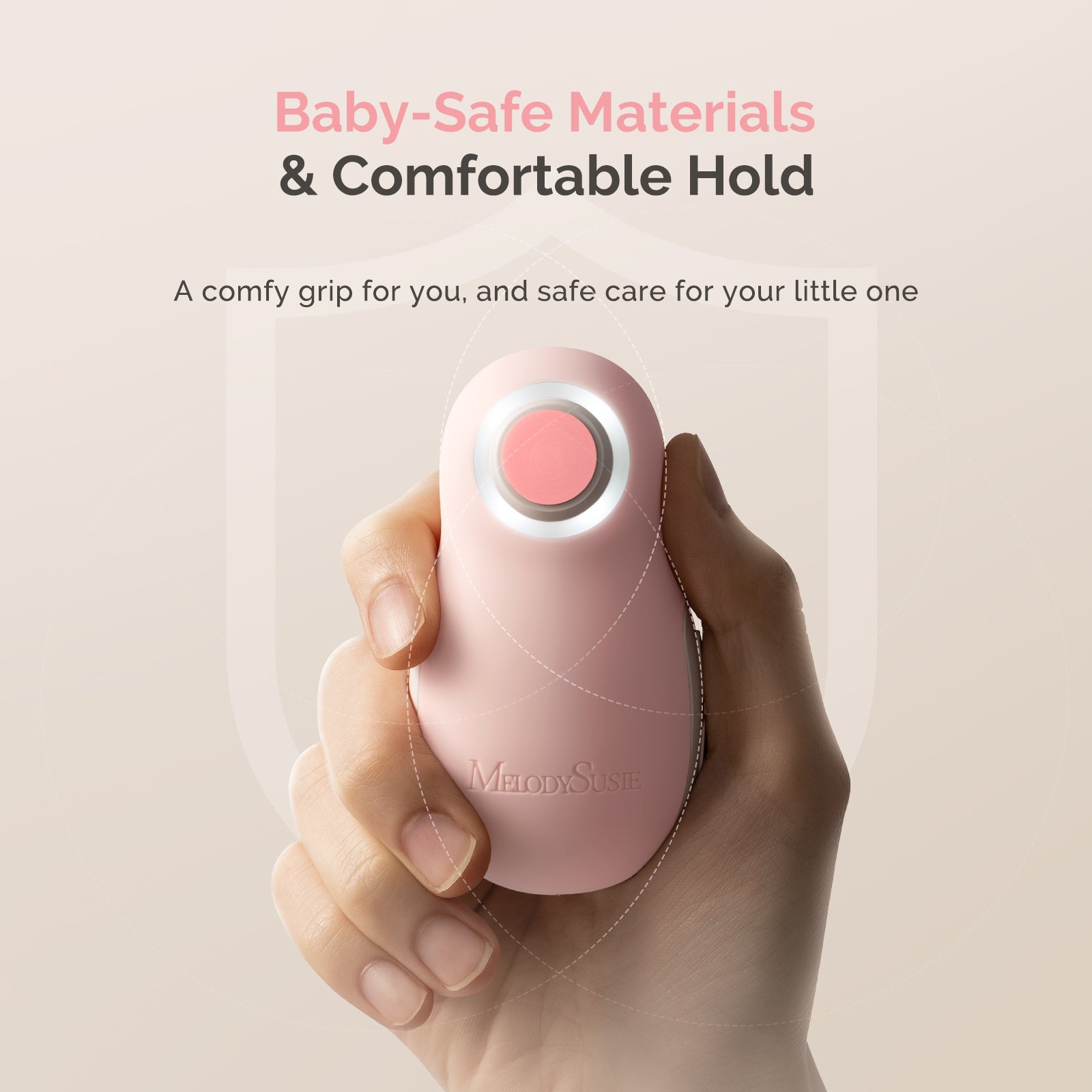 PC20F Rechargeable Baby Nail Trimmer - Pink - 图片7