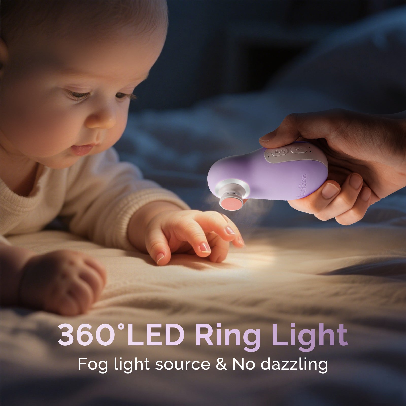 PC20F Rechargeable Baby Nail Trimmer - Purple - 图片3