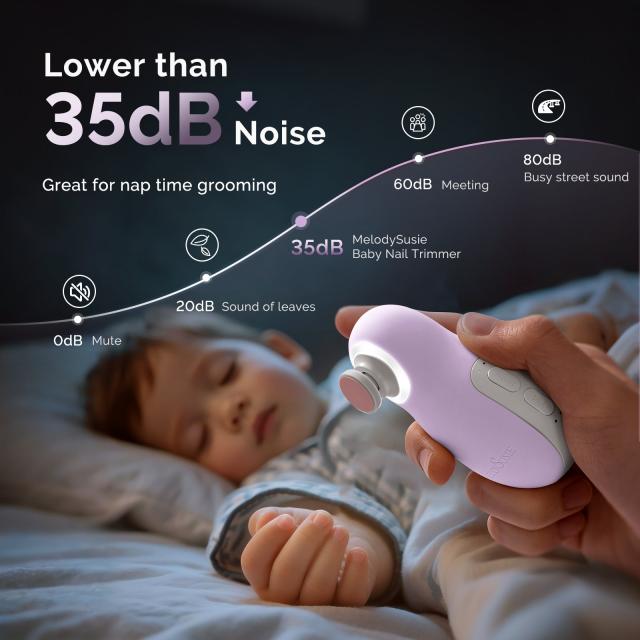 PC20F Rechargeable Baby Nail Trimmer - Purple