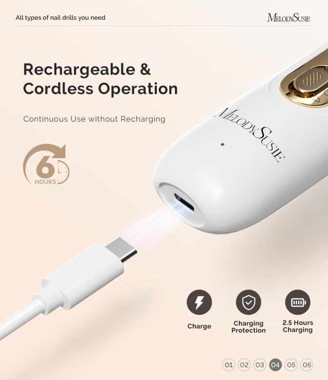 PC760G Manicure & Pedicure Nail Drill Kit 4,600RPM - Gold