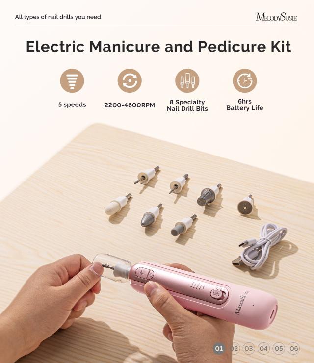 PC760G Manicure & Pedicure Nail Drill Set