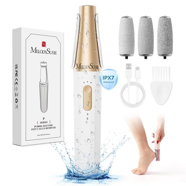 PC800G Rechargeable Feet Callus Remover - White Gold