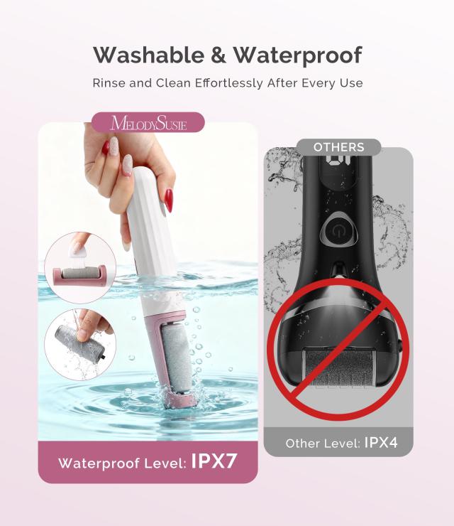 PC800G Rechargeable Feet Callus Remover - White Rose