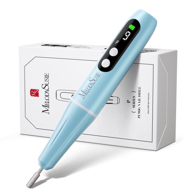PC90G Pen-Shaped Portable Rechargeable Nail Drill 20,000RPM - Blue
