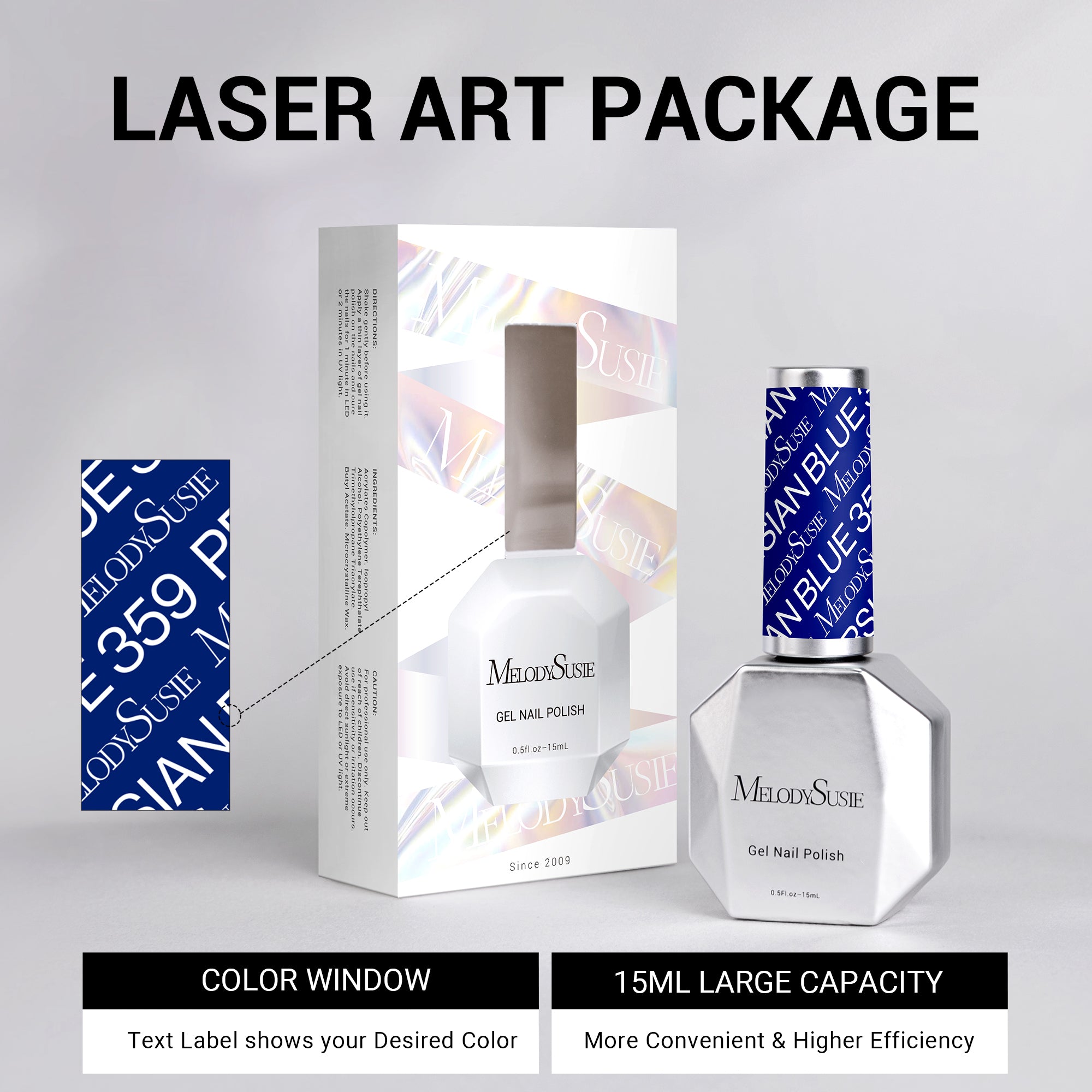 359 Persian Blue - TPO-Free Thick Gel Nail Polish(15ml) - 图片6