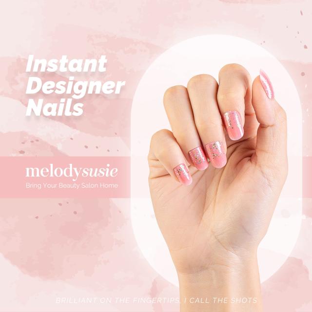 Pink Bubble Acrylic Press On Nails Kits