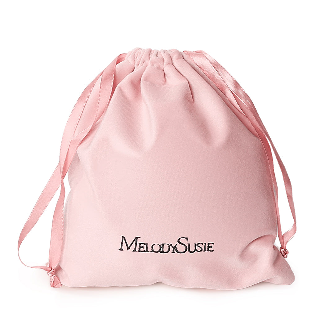 Pink Velvet Dustproof Storage Bag - 图片2