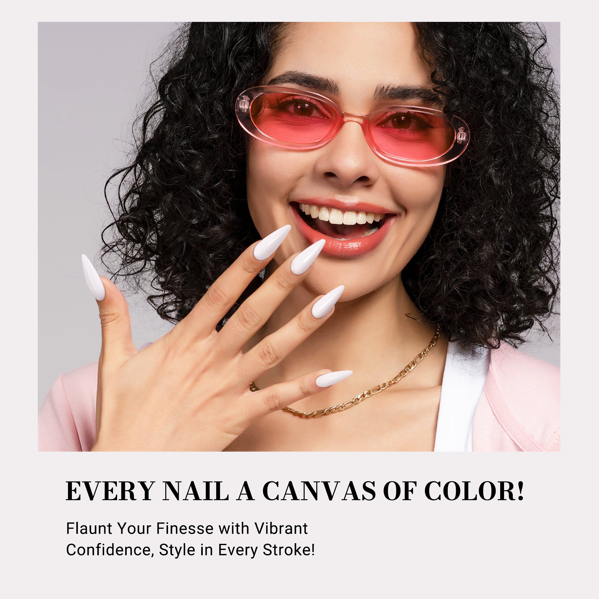 572 Pinky White - TPO-Free Thick Gel Nail Polish (15ml) - 图片4