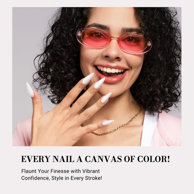 572 Pinky White - TPO-Free Thick Gel Nail Polish (15ml)