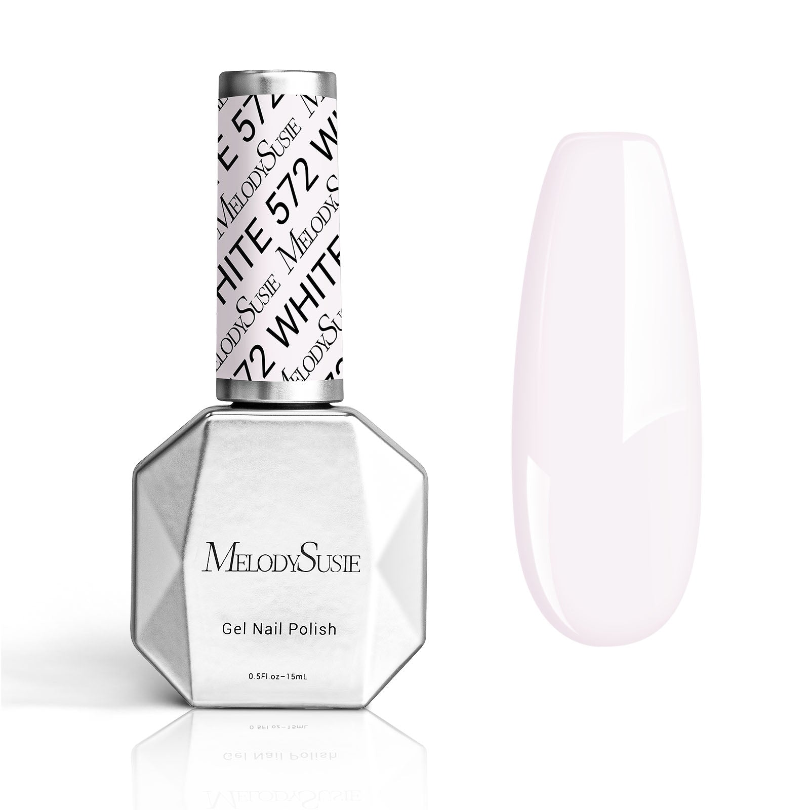 572 Pinky White - TPO-Free Thick Gel Nail Polish (15ml)