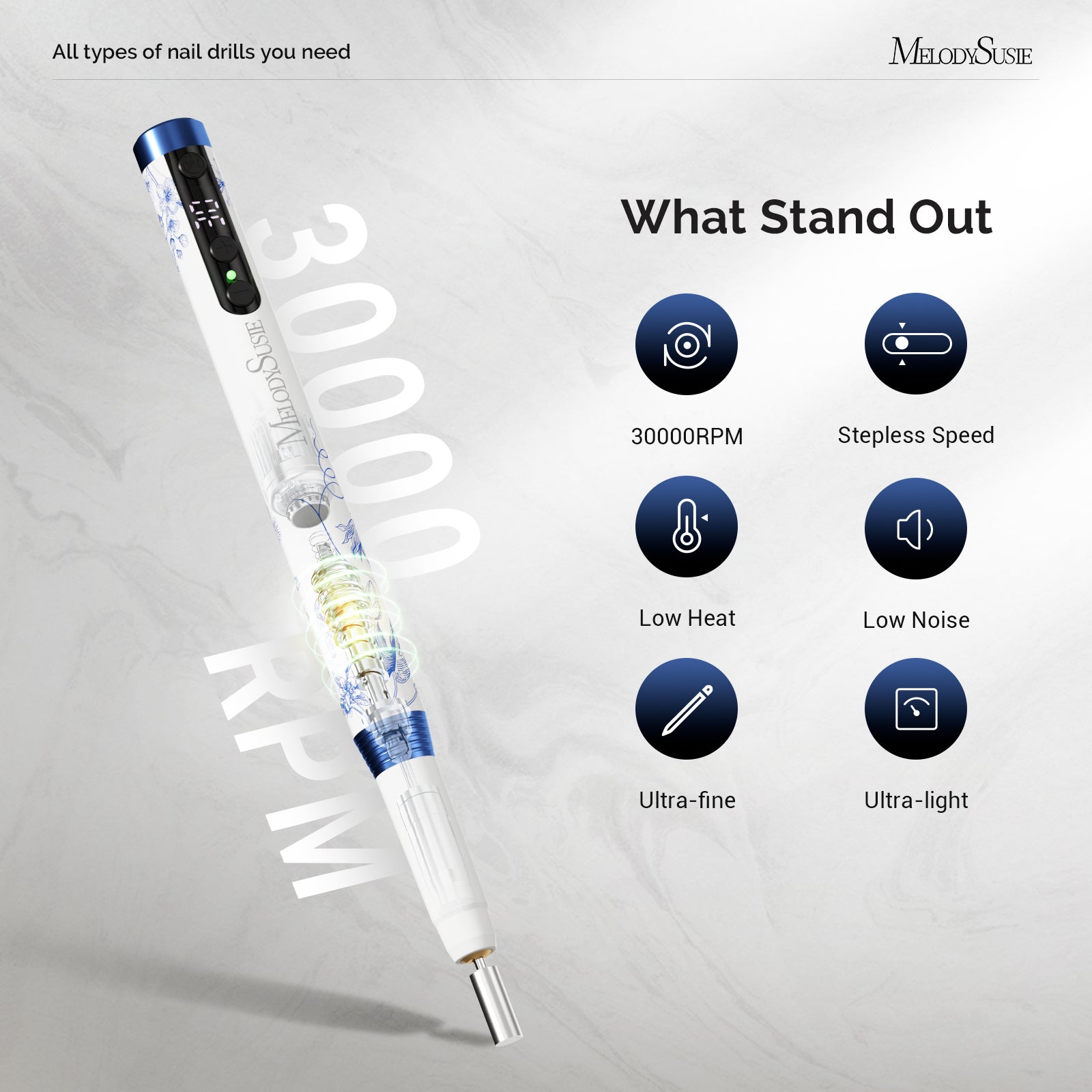 PM170F Nail Drill Travel Gift Box - US ONLY - 图片5