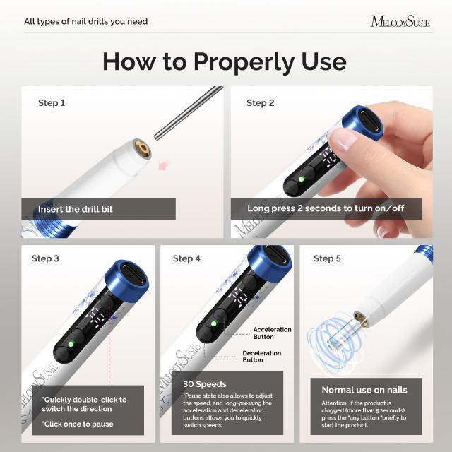 PM170F Nail Drill Travel Gift Box - US ONLY