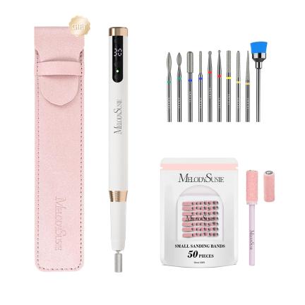PM170F Pen-Shaped Ultra-Slim Rechargeable Nail Drill 30,000RPM - Black