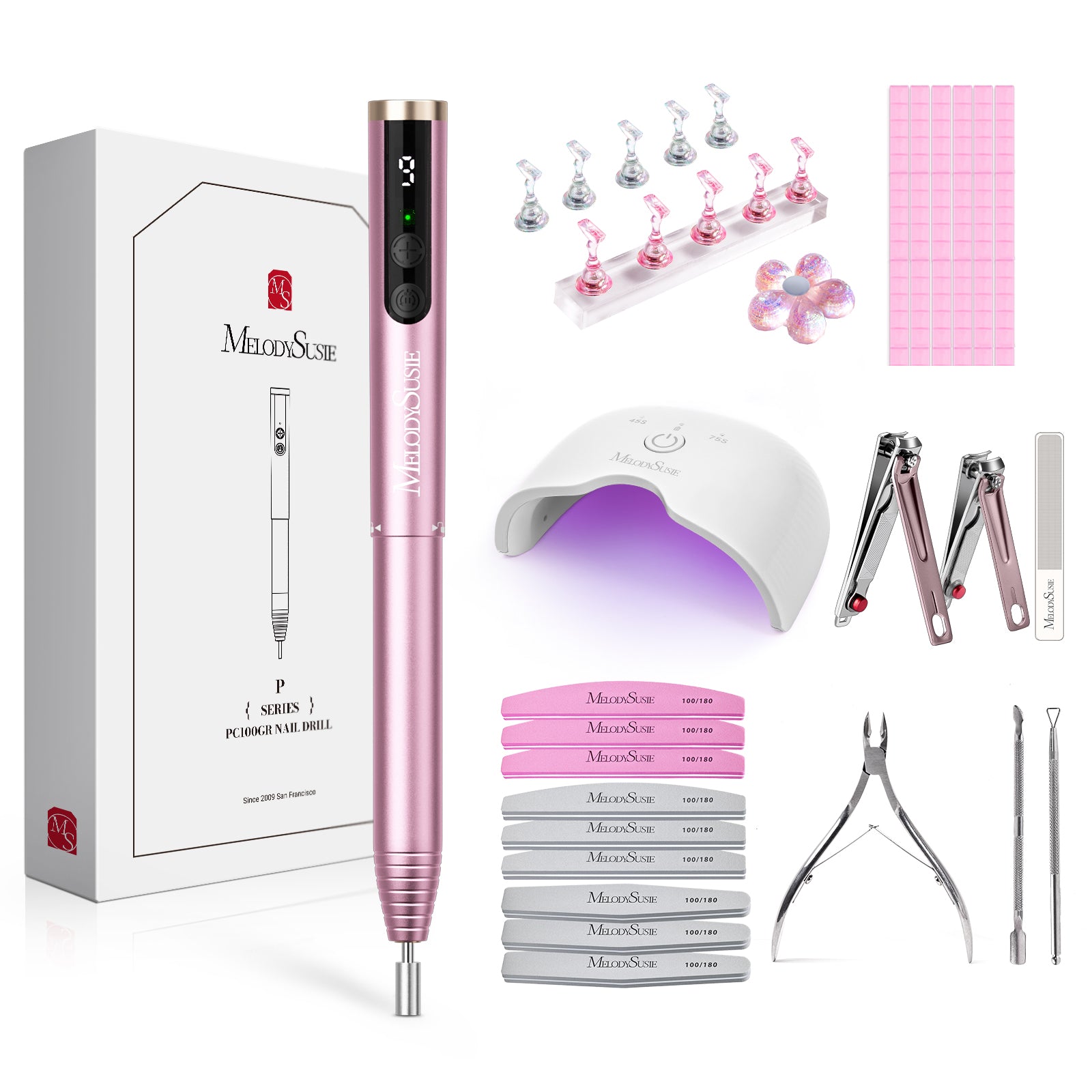 PocketNail PC100GR/PC100G Pen-Shaped Innovative Portable Rechargeable Nail Drill 20,000RPM - 图片14