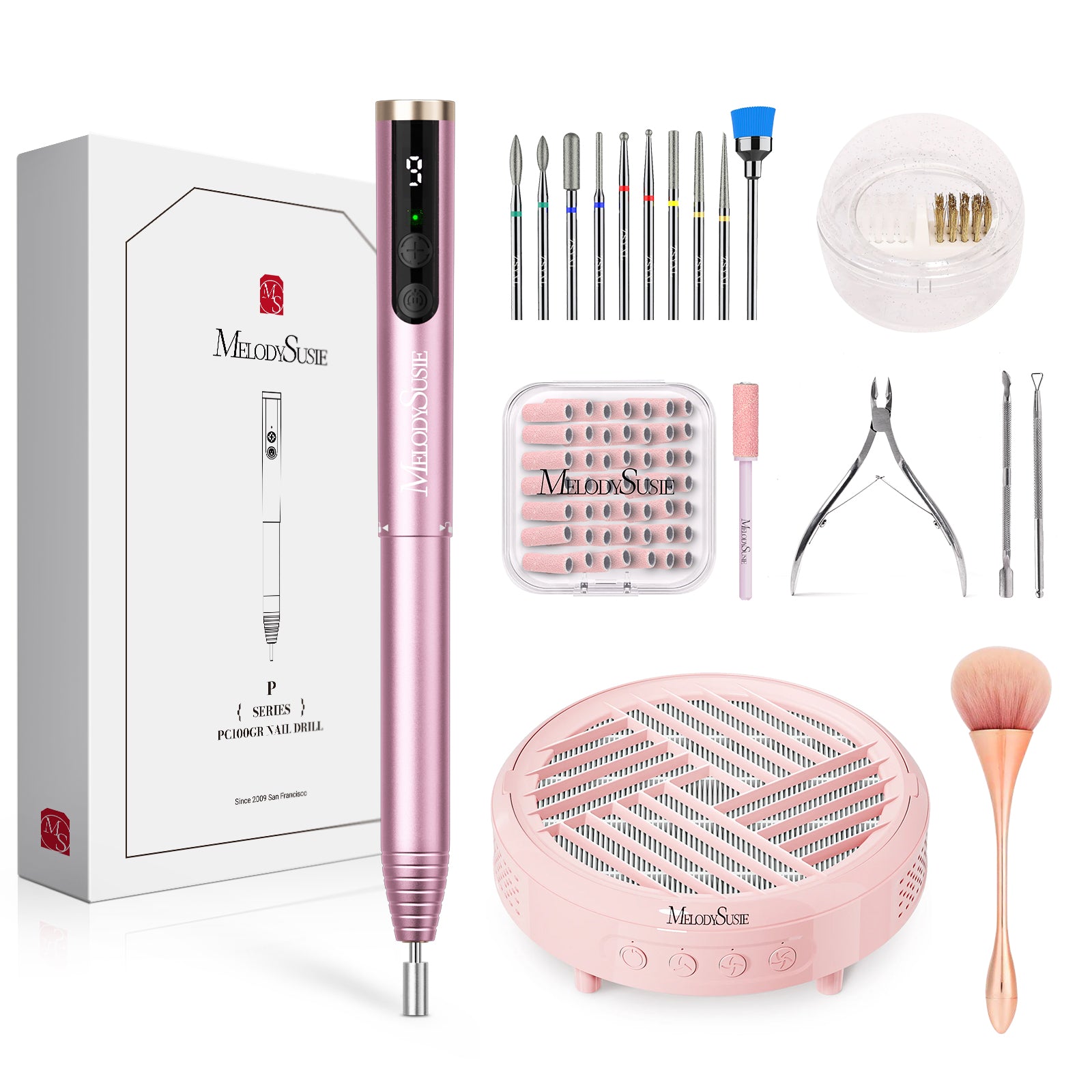 PocketNail PC100GR/PC100G Pen-Shaped Innovative Portable Rechargeable Nail Drill 20,000RPM - 图片15