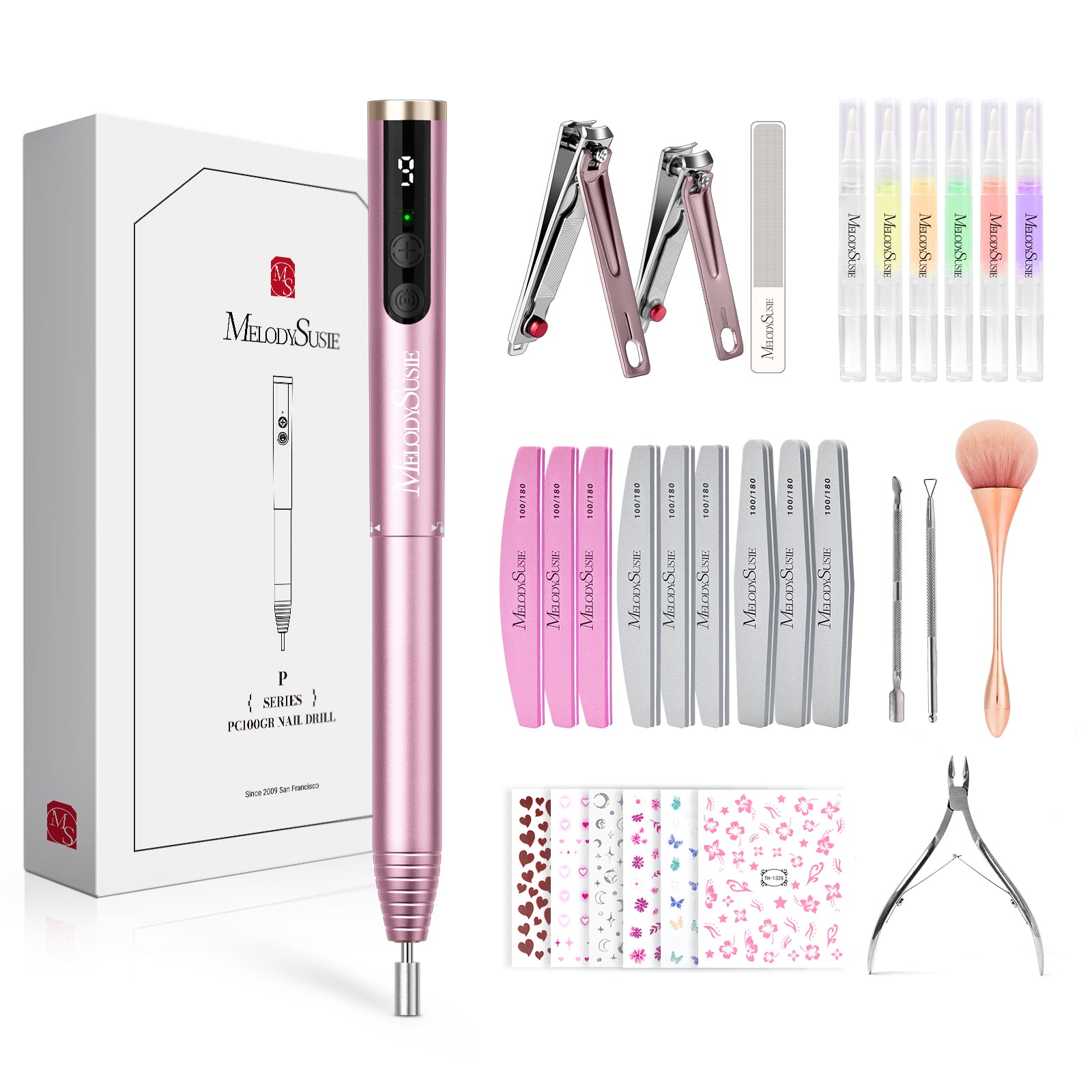 PocketNail PC100GR/PC100G Pen-Shaped Innovative Portable Rechargeable Nail Drill 20,000RPM - 图片18